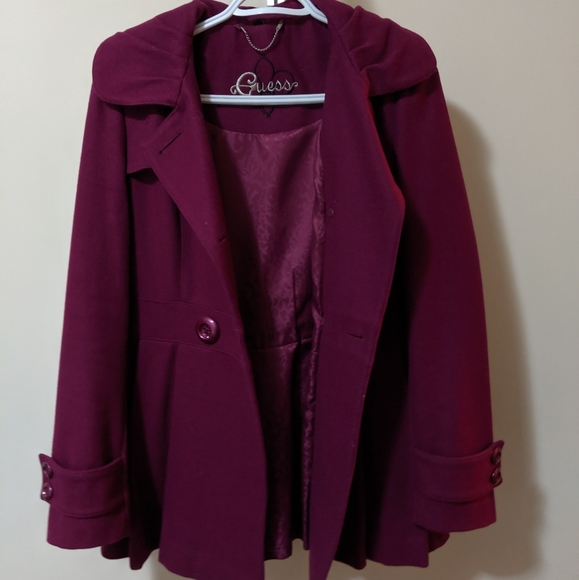 Guess Plum Peacoat - Picture 3 of 6